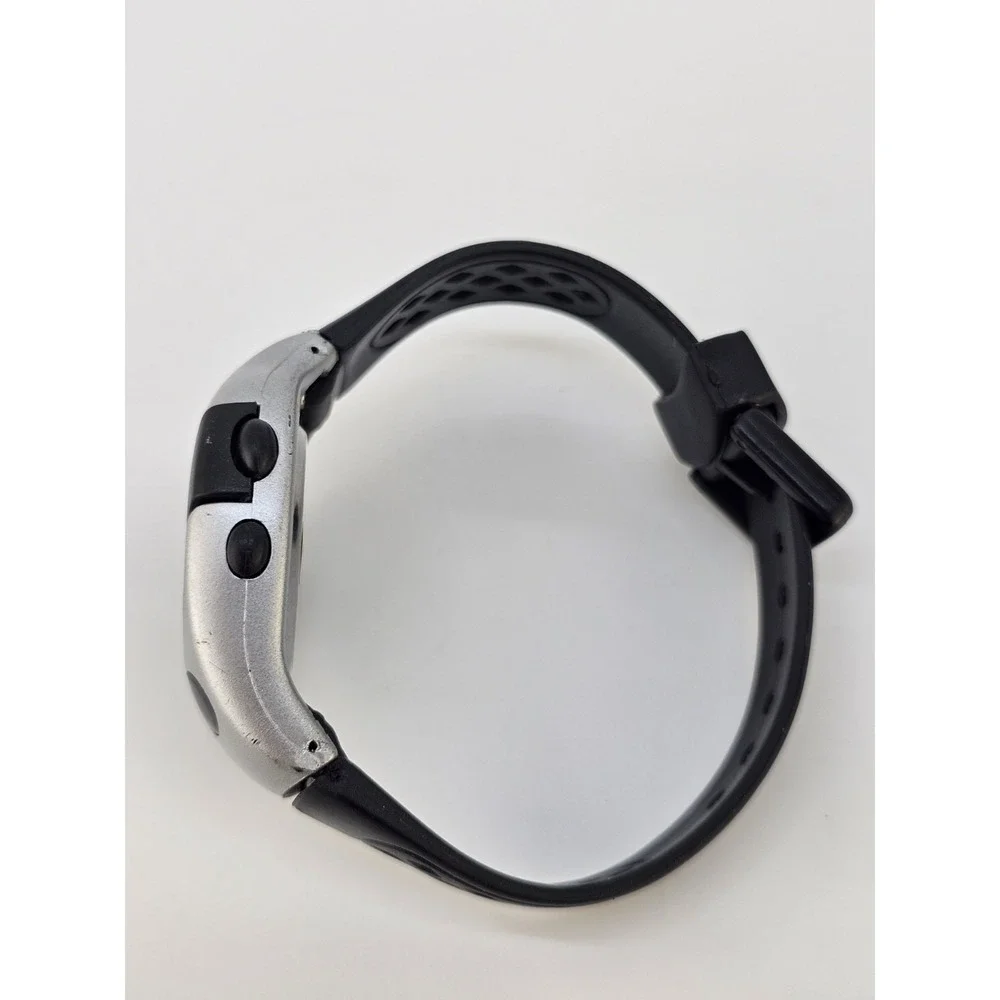 Men's Casual Watch 40MM Black Gray Case Black Plastic Bands New Battery